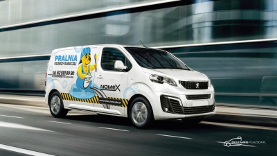 reklama na samochód Pralnia odzie?y roboczej - Nomex BHP