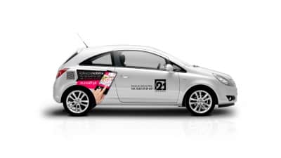 reklama na samochód Oklejanie-Pojazdow-21-Opel-Corsa