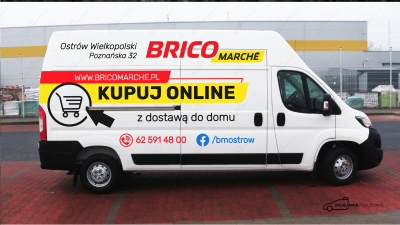 reklama na samochód oklejanie dostawcze peugeot boxer